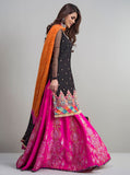 Zainab Chottani Black And Hot Pink Semi Formals 2025