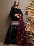 Zainab Chottani Blackout Burgundy Semi Formals 2025