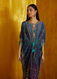 Farah Talib Aziz Peridot Ombre Kaftan Mayna Festive Prints 2026