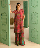Sapphire  2 Piece Printed Cambric Suit 00U2TDY24V52 Intermix Collection 2024
