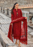 Crimson Dancing Paisleys - Ruby Luxury Lawn 2024