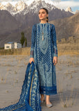 Crimson Dancing Paisleys - Cobalt Luxury Lawn 2024