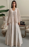 Thread & Motifz Net Embroidered Maxi With Embroidered Cape 9300 Formal Pret 2024