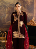 Zainab Chottani Claret Farshi Velura Velvet Edit 2025