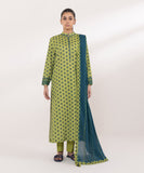 Sapphire  3 Piece Embroidered Lawn Suit 0U3PEDY24V51 Intermix Collection 2024
