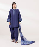 Sapphire  3 Piece Embroidered Lawn Suit 0U3PEDY24V55 Intermix Collection 2024