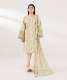 Sapphire  3 Piece Embroidered Cotton Satin Suit 0U3PELX24V51 Intermix Collection 2024