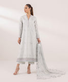 Sapphire  3 Piece Embroidered Cambric Suit 0U3PEST24V51 Intermix Collection 2024