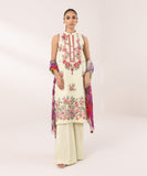 Sapphire  3 Piece Embroidered Cambric Suit 0U3PEST24V54 Intermix Collection 2024