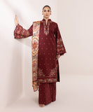 Sapphire  3 Piece Embroidered Dobby Suit 0U3PEST24V56 Intermix Collection 2024