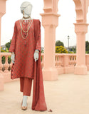 Junaid Jamshaid Rust Jacquard 3PC | JLAWN-S-24-345 Riwayat-07 Eid Ul Adha Lawn Collection 2024