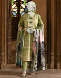 Juniad Jamshaid Green Lawn Printed 3PC-JLAWN-S-25-019-S Summer Pret 2025