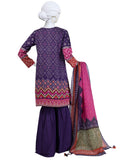 Junaid Jamshaid 3PC-JLAWN-S-25-3028 Multicolor Lawn  Printed Shades Of Summer 2025