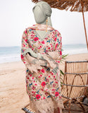 Junaid Jamshaid 3PC-JLAWN-S-25-3052 Beige Lawn  Printed Shades Of Summer 2025