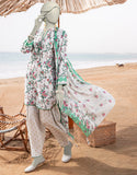 Junaid Jamshaid 3PC-JLAWN-S-25-3055 Green Lawn  Printed Shades Of Summer 2025