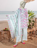 Junaid Jamshaid 3PC-JLAWN-S-25-3056 Green Lawn  Printed Shades Of Summer 2025