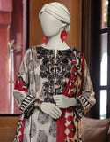 Junaid Jamshaid 3PC-JLAWN-S-25-3057 Black Lawn Embroidered Shades Of Summer 2025