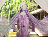Junaid Jamshaid 3PC-JLAWN-S-25-3074 Pink Jacquard Embroidered Shades Of Summer 2025