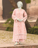 Junaid Jamshaid 3PC-JLAWN-S-25-3152 Pink Cambric Schiffli  Shades Of Summer 2025
