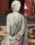 Junaid Jamshaid 3PC-JLAWN-S-25-3162 Blue Jacquard Embroidered Shades Of Summer 2025