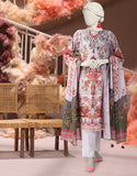 Junaid Jamshaid 3PC-25-3222 Cream Cambric Printed Shades Of Summer 2025
