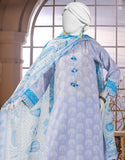 Junaid Jamshaid 3PC-25-3239 Multicolor Cambric Printed Shades Of Summer 2025