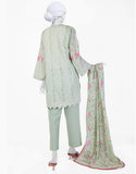Juniad Jamshaid Green Lawn Printed 3PC-JLAWN-S-25-801-S Summer Pret 2025