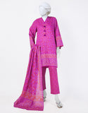 Juniad Jamshaid Pink Lawn Printed 3PC-JLAWN-S-25-805-S Summer Pret 2025