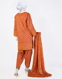 Juniad Jamshaid Rust Lawn Printed 3PC-JLAWN-S-25-806-S Summer Pret 2025