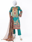 Juniad Jamshaid Green Dobby Embroidered 3PC-JLAWN-S-25-809-S Summer Pret 2025