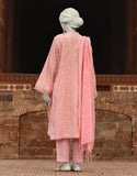 Junaid Jamshaid 3PC-JLAWN-S-25-836 Pink Doria Embroidered Shades Of Summer 2025