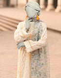 Junaid Jamshaid 3PC-JLAWN-S-25-837 Off White Lawn Embroidered Shades Of Summer 2025