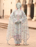 Junaid Jamshaid 3PC-JLAWN-S-25-838 Blue Lawn Embroidered Shades Of Summer 2025