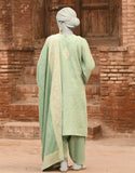 Junaid Jamshaid 3PC-JLAWN-S-25-848 Green Lawn Dyed  Shades Of Summer 2025