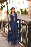 Saadia Asad D6 - A - Imperial Blue Noor Eid Luxe Printskhaas 2026