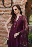 Saadia Asad D10 -Plum Royal Noor Luxury Eid Schiffli Laserkari - Vol 2 2026