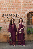 Saadia Asad D10 -Plum Royal Noor Luxury Eid Schiffli Laserkari - Vol 2 2026