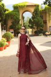 Saadia Asad D12 -Amalfi Rouge Noor Luxury Eid Schiffli Laserkari - Vol 2 2026