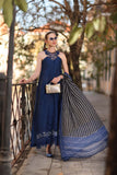Saadia Asad D7 - B -Sapphire Blue Noor Eid Luxe Printskhaas 2026