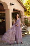 Saadia Asad D4 - A - French Violet Noor Luxe Chikankari 2026