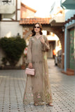 Saadia Asad D3 - B - Soft Mocha Noor Luxe Chikankari 2026