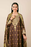 Nishat Linen 3 Piece - Gold Printed Embroidered Suit - 42401860 Eid Ul Adha Collection 2024