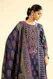 Nishat Linen 3 Piece - Gold &amp; Silver Printed Embroidered Suit - 42401904 Eid Ul Adha Collection 2024