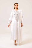 Nishat Linen 3 Piece - White Paste Printed Embroidered Suit - 42401992-1 Spring Summer Prints 2025