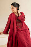 Nishat Linen 3 Piece - Jacquard Embroidered Suit - 42501042 Embroidered Eid Lawn Collection 0