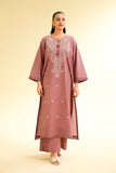 Nishat Linen 2 Piece - Dyed Embroidered Suit - 42501138 Embroidered Eid Lawn Collection 0
