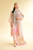 Nishat Linen 3 Piece - Digital Printed Embroidered Suit - 42501430 Embroidered Eid Lawn Collection 0