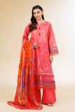 Nishat Linen 3 Piece - Digital Printed Embroidered Suit - 42501478 Embroidered Eid Lawn Collection 0