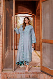 Farasha Beryl Grey Dastoor Embroidered Lawn SS 2024