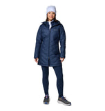 Dark Nocturnal Women's Plus Size Slim Coat - With Removable Hood - Warm & Stylish - Columbia